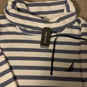 Nautica Women’s striped turtleneck.